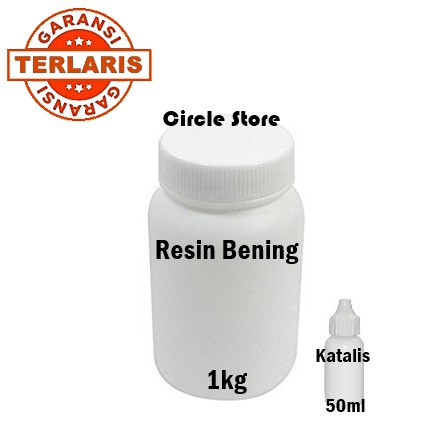 Paket Resin Fiber / Resin Bening 1kg + Katalis 50ml