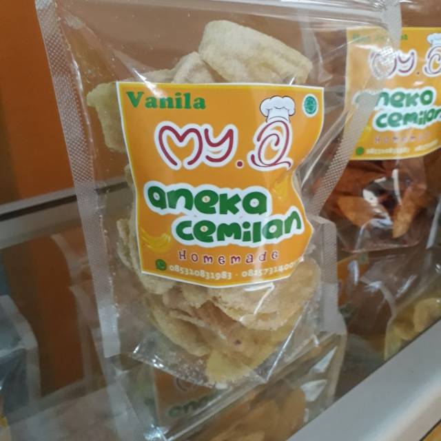 

Keripik pisang aneka rasa "VANILA