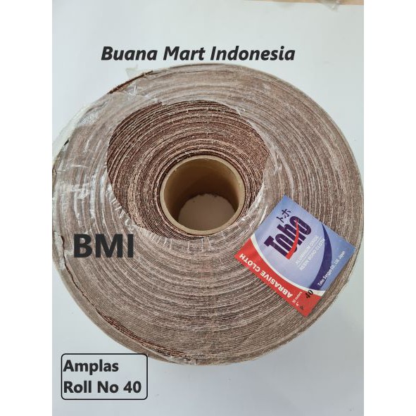 Amplas Roll Toho No 40 | Amplas Meteran Grit 40 | Amplas Besi