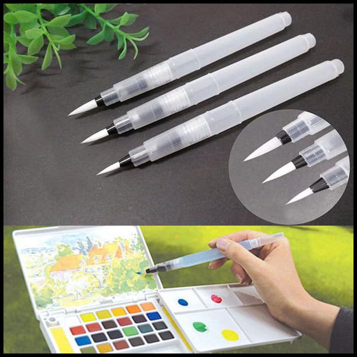 

Baru Kuas Cat Air Refillable Waterbrush Praktis 1 Set