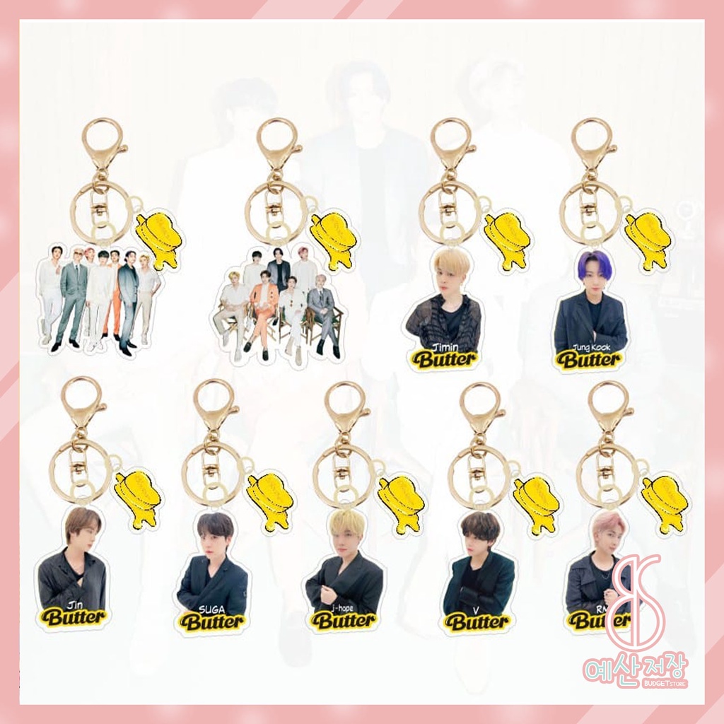 [BS] BISA COD Gantungan Kunci Butter BTS BT21 Key Chain KPOP - KP823