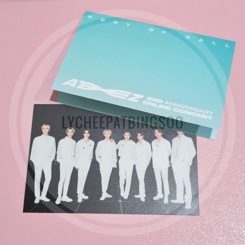 ATEEZ 2nd Anniversary Port of Call MD Group Postcard & Pop Up Card Set