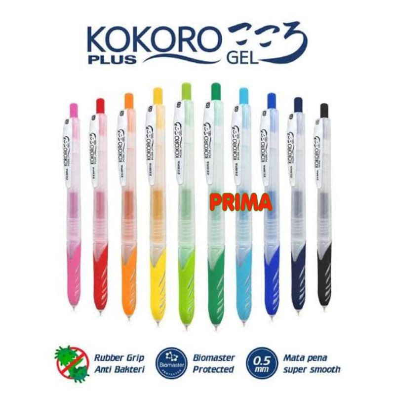 

BOLPEN KOKORO NEW EDITION - KOKORO PLUS 0.5 (TERSEDIA SEMUA WARNA)