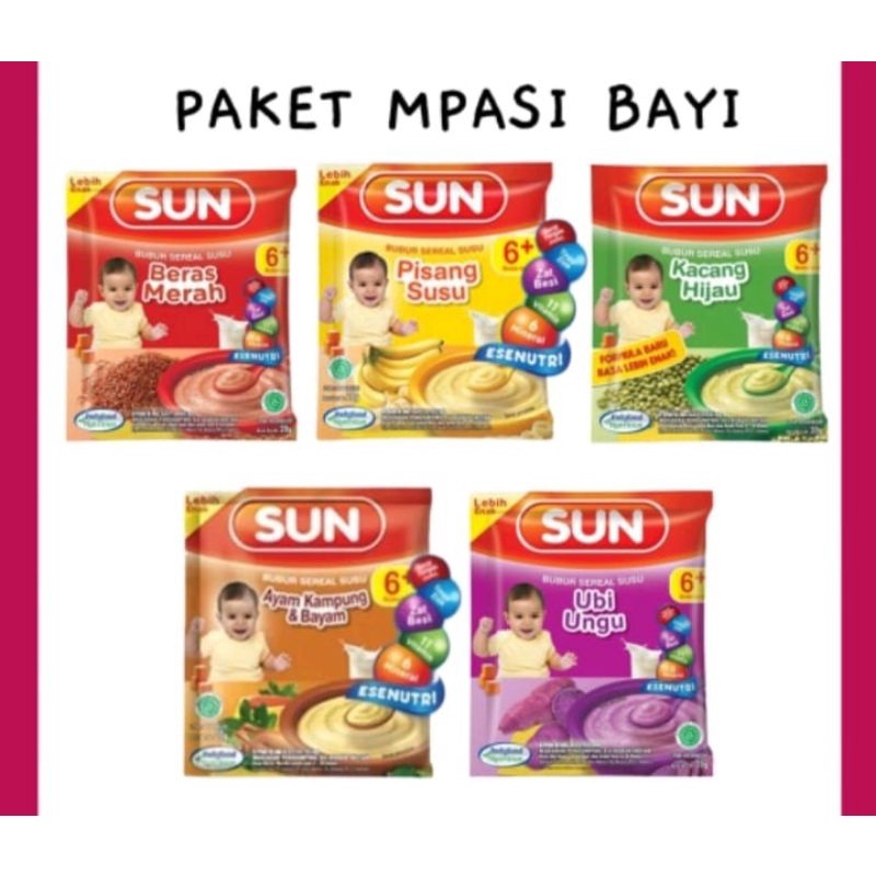 bubur sun 6+ renceng isi 8 sachet