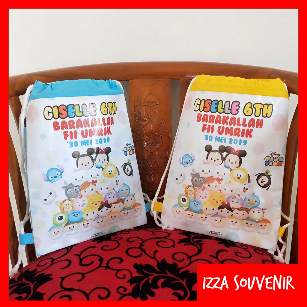 Tas Ulang Tahun Anak Ransel Serut Custom Indonesia