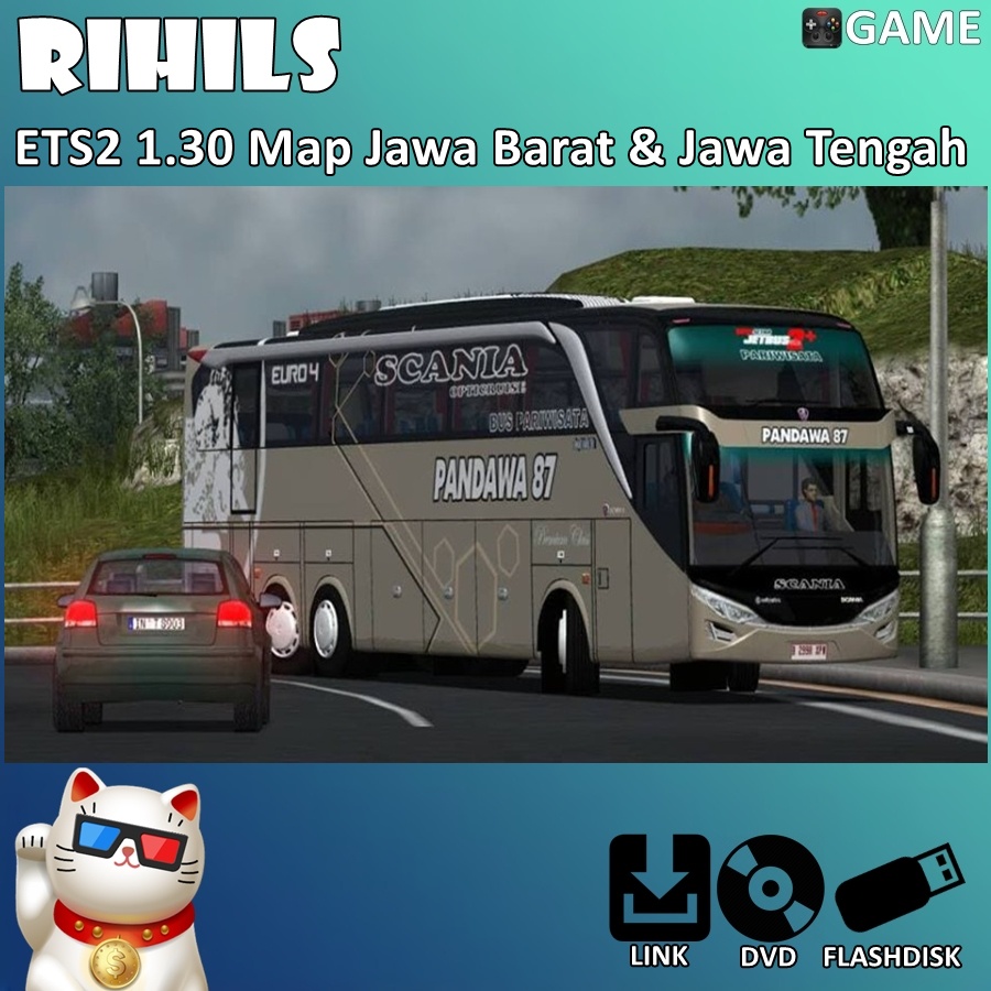 ETS2 1.30 Map Jawa Barat JABAR & Jawa Tengah JATENG Game PC Laptop