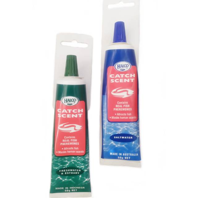 HALCO SALTWATER DAN FRESHWATER & ESTUARY 50G PERANGSANG MADE IN INDONESIA CATCH SCENT AUSTRALIA