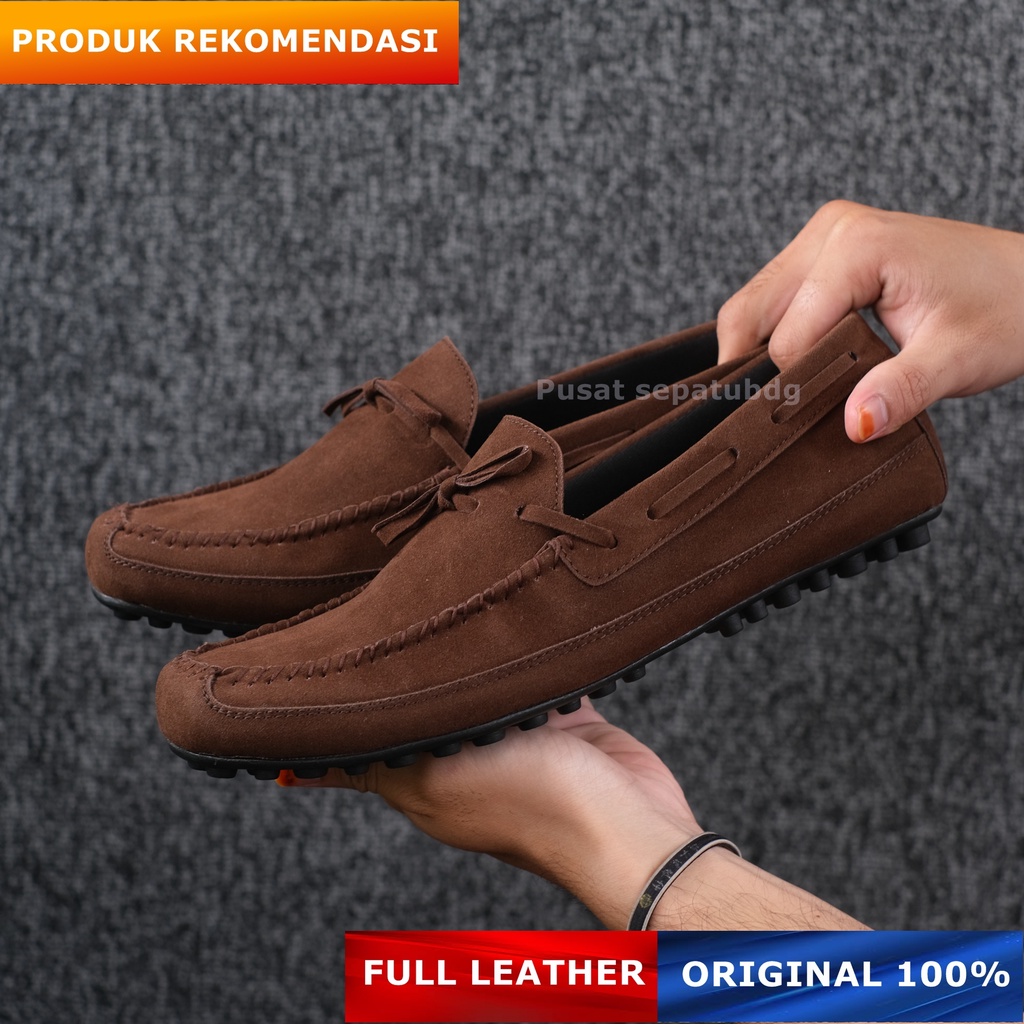 Sepatu Casual Slip On Pria Original Kekinian Model Slop Kerja Santai