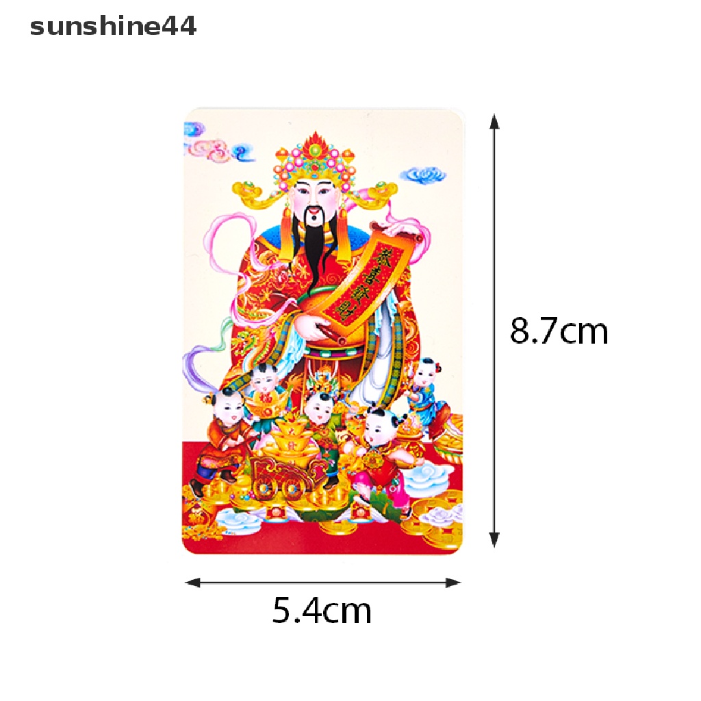 Sunshine Kartu Jimat Talisman Buddha Solicit Bahan PVC