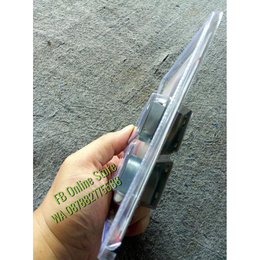Spesial - Roda Pintu Sliding Lemari Geser 388 Plat Stainless Pasangan Rel U M