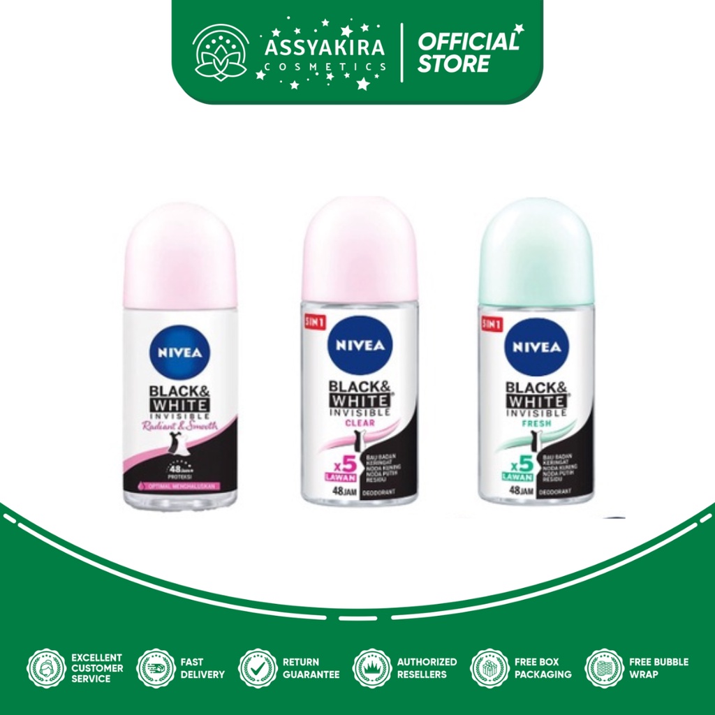 Nivea Deodorant Black &amp; White Invisible 50ml