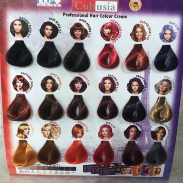 TERLENGKAP VARIANT - CULTUSIA HAIR COLOUR - CAT RAMBUT CULTUSIA / HAIR COLOUR CULTUSIA - HAIR COLOR