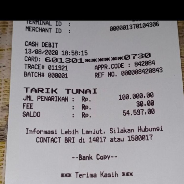 

kertas- kertas termal / thermal paper roll 58 x 48 khusus -kertas.