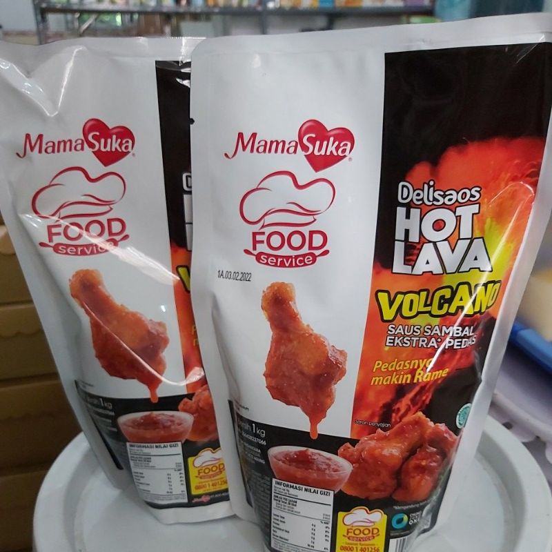 

Saus sambal mamasuka Hot Lava Volcano 1kg