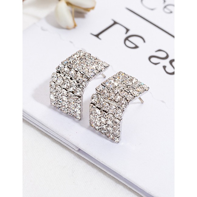 LRC Anting Tusuk Fashion Diamond Stud Earrings F489XX