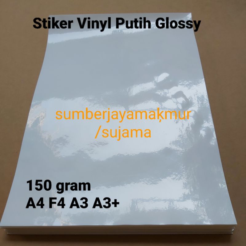 

Stiker Vinyl Putih Glossy