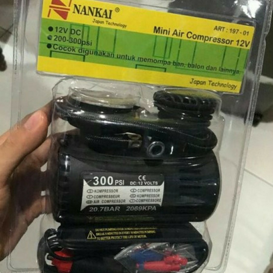 free selang pompa MINI AIR COMPRESOR  POMPA ANGIN BAN KOMPRESOR MINI