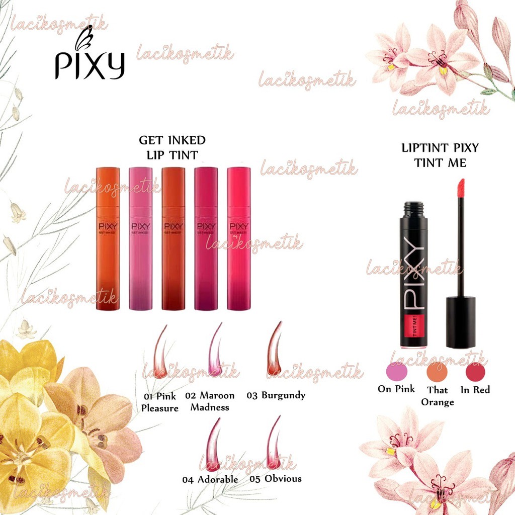 ✨LACIKOSME✨ PIXY LIPTINT TINT ME GET INKED - PEWARNA BIBIR ORIGINAL