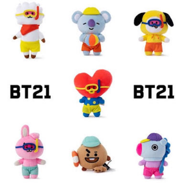 BT21 Standing Doll Summer Edition