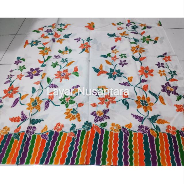 Batik Tulis Pamekasan 100% Handmade (Motif Putihan) LAYAR NUSANTARA