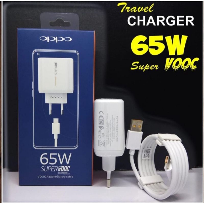 Charger Oppo Original USB Tipe C Super Vooc Fast Charging