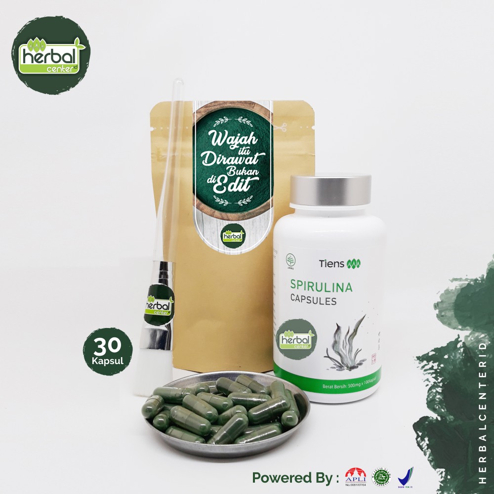 MASKER SPIRULINA TIENS 30 KAPSUL BY HERBALCENTERID