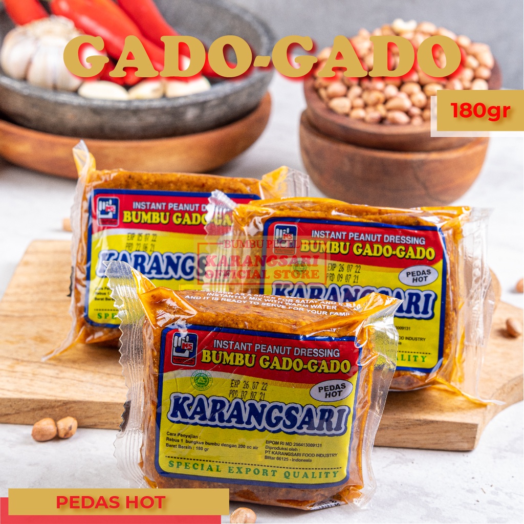 

Karangsari- 3 Bumbu Gado-Gado Pedas 180 Gr
