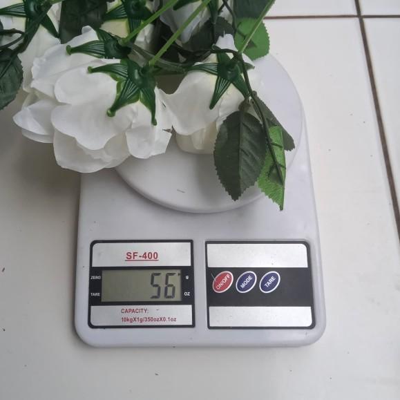 ☆ Tanaman Hias Bunga Mawar Jepang Putih Tangkai Artificial Plastik ❇