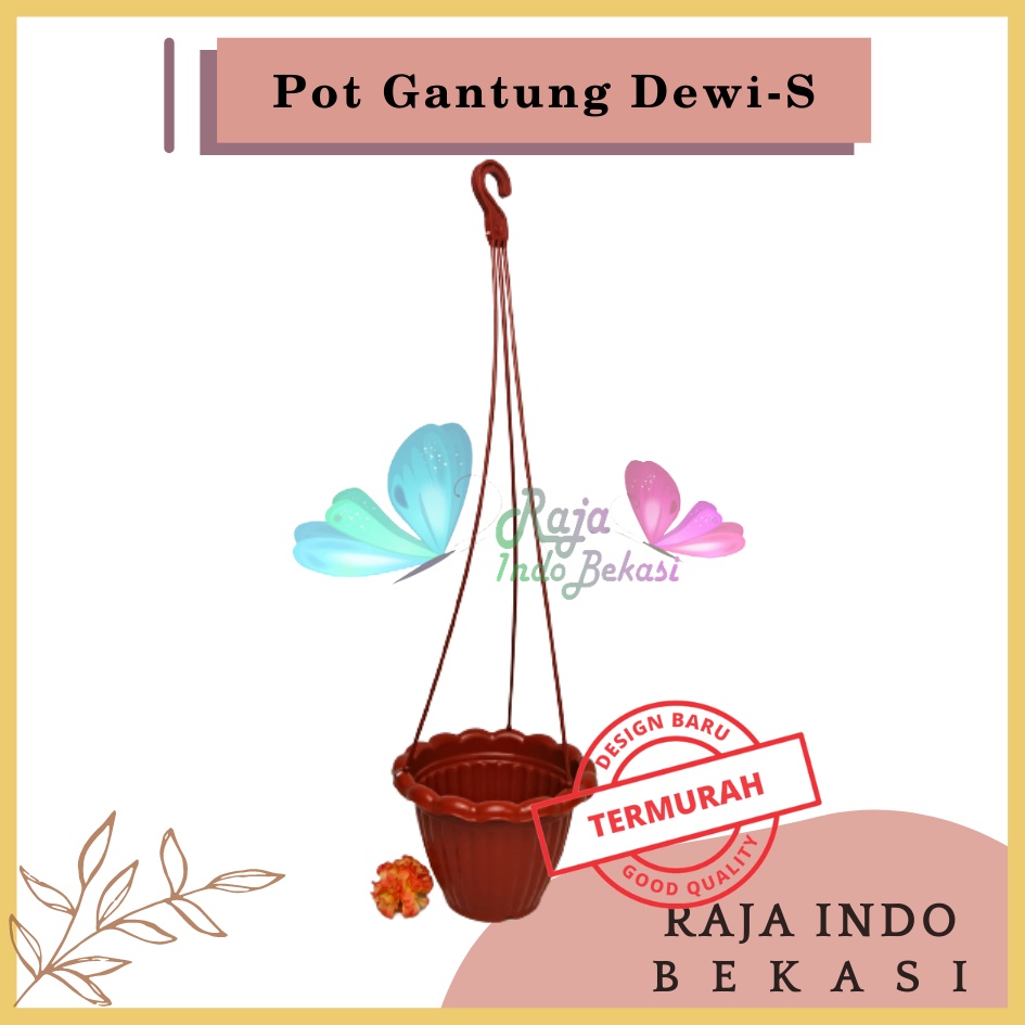 Rajaindobekasi Pot Gantung Dewi S Merah BataTerracota Terracotta Merah Coklat Pot Gantung Renda 20 Putih Pot Bunga Gantung Murah Grosir Unik Plastik Putih