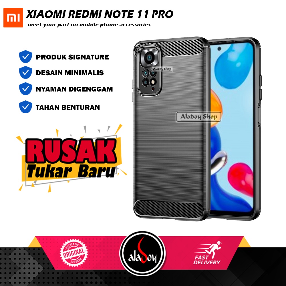 Case Ipaky Carbon Xiaomi Redmi Note 11 Pro Ultra Slim Ipaky Carbon Premium Softcase