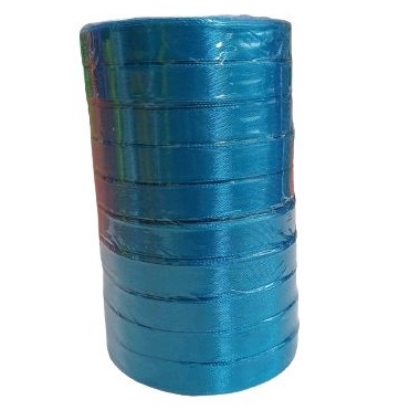 

Pita Satin Biru Tomy Ukuran 1/2 inch / 1cm Per Roll