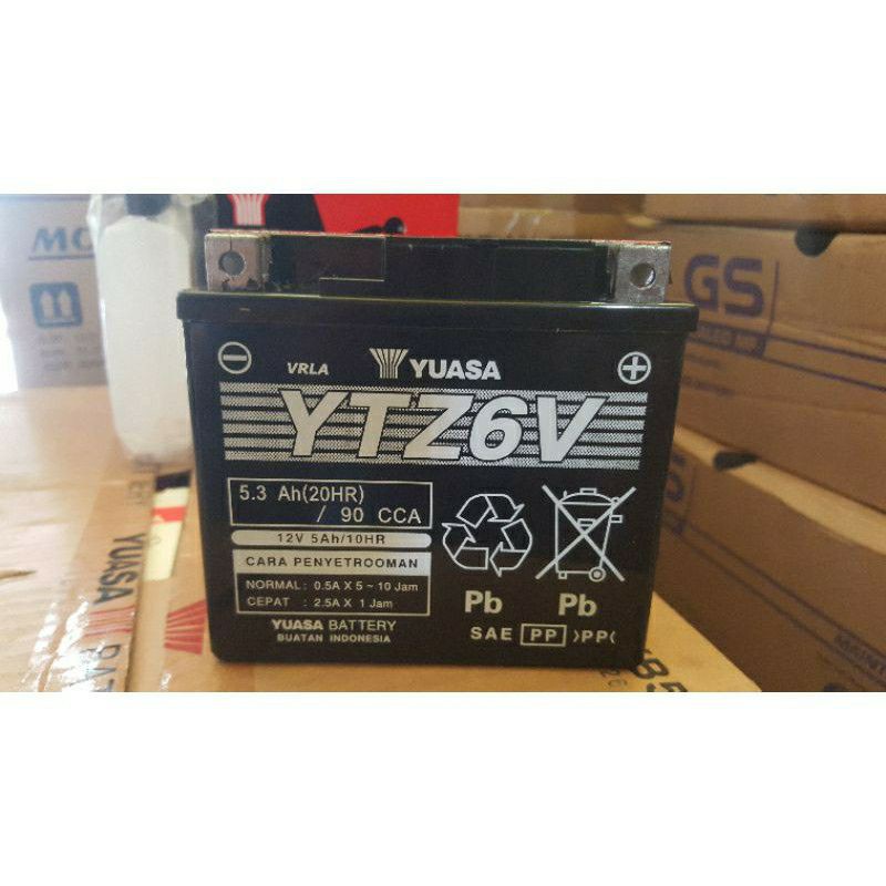 Jual Aki Yuasa YTZ6V Motor Honda Vario 125 Techno, PCX | Shopee Indonesia