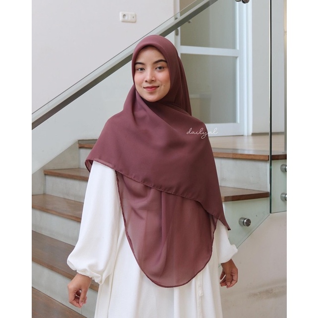 DAILYAL - Humaira Scarf (Etalase 1 segiempat oval malay bahan polycotton jumbo size M,L dan XL)