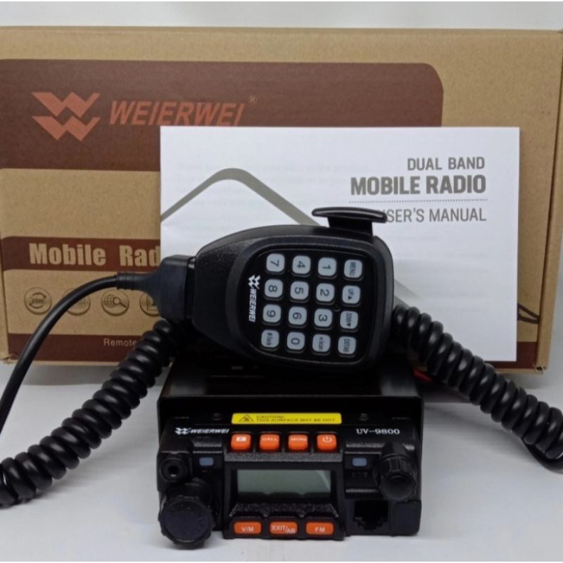 Radio Rig mini weirwei 9800 dual band original