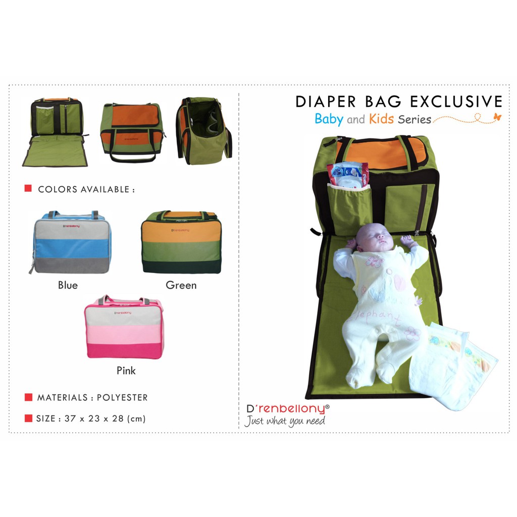 DIAPER BAG EXCLUSIVE ( DBE) D'renbellony