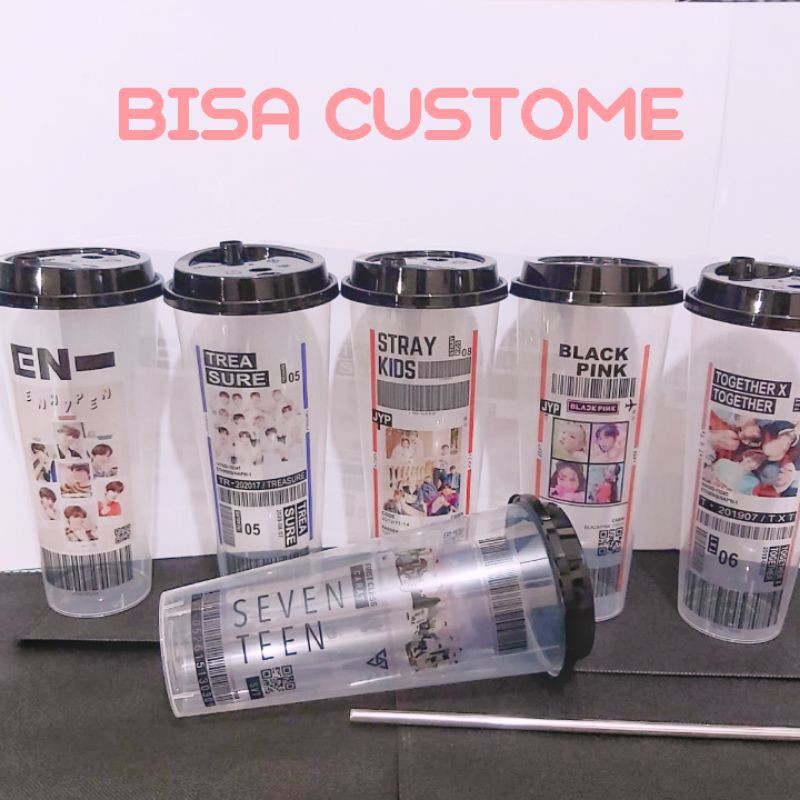  BACA DESKRIPSI PRODUK Reusable Cup  Barcode Kpop 