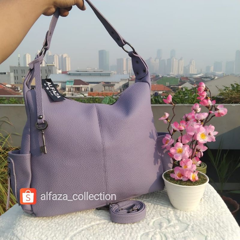 Tas Wanita Tote Kulit Jeruk Jumbo Tas Hobo Wanita ukuran P32xT26xL10