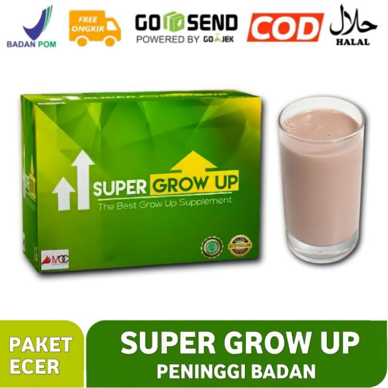 

[ PROMO ] SUPER GROW UP PENINGGI BADAN | PENAMBAH TINGGI BADAN | CEPAT TAMBAH TINGGI BADAN