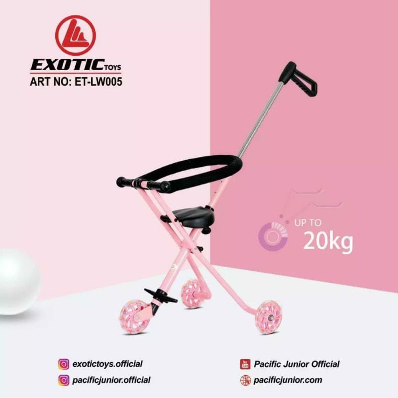 Exotic LW005 Stroller Lipat Sepeda Roda 3 Exotic Traveling Bayi Anak LW 005
