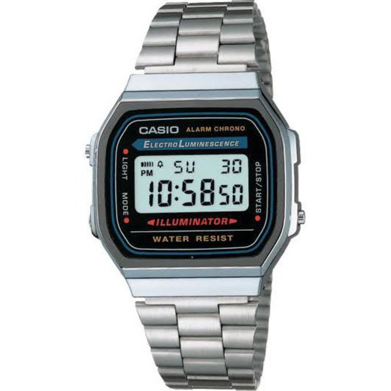 Jam Tangan Model Casio Digital Rantai Fashion Wanita Dan Pria / Jam Murah