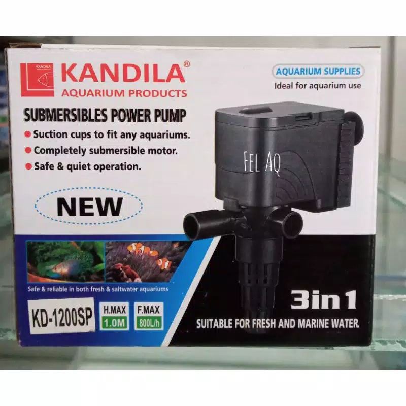 Mesin Pompa Celup Aquarium Ikan Hias/Aquascape KANDILA KD-1200SP