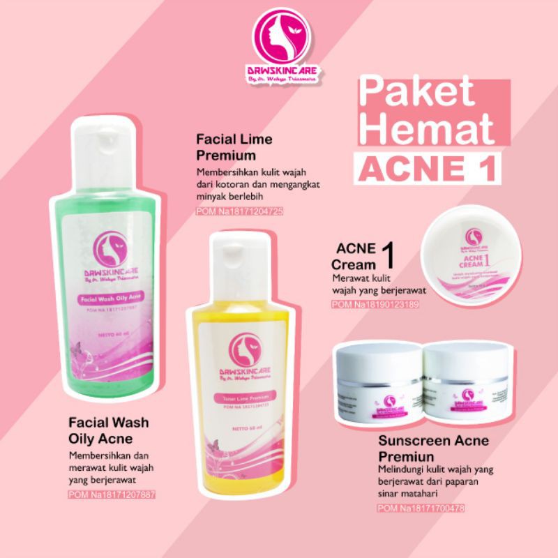 Drw skincare paket hemat acne (Ac1/2/3)