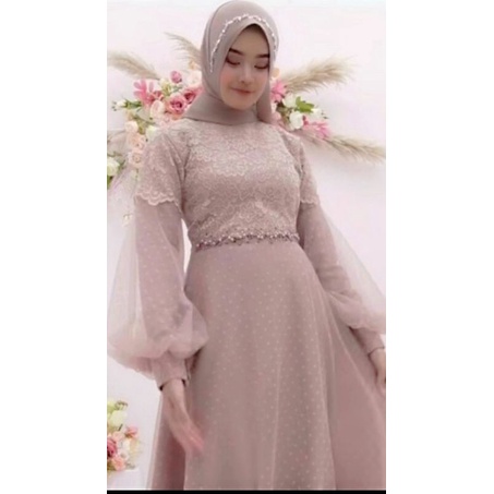 gamis brokat moderen