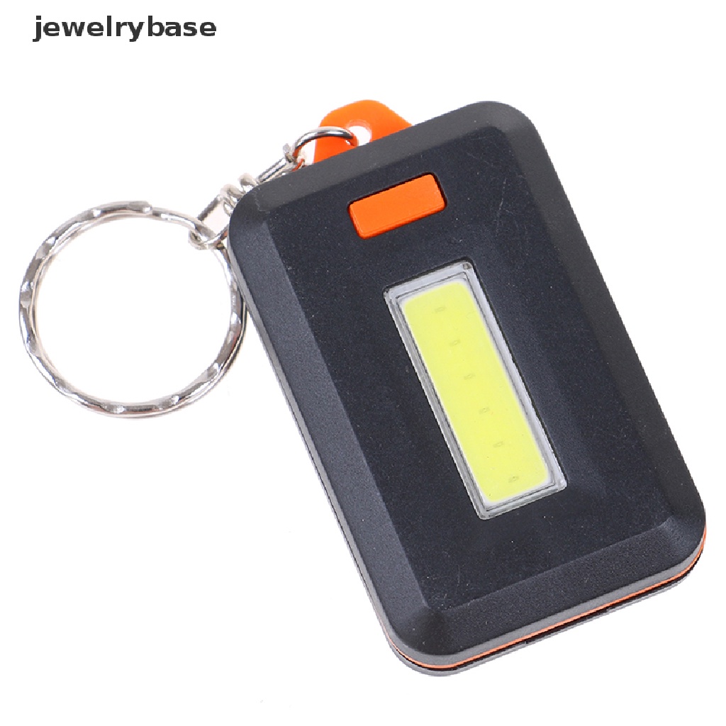 (jewelrybase) Gantungan Kunci Senter led Cob mini portable Untuk outdoor / Darurat