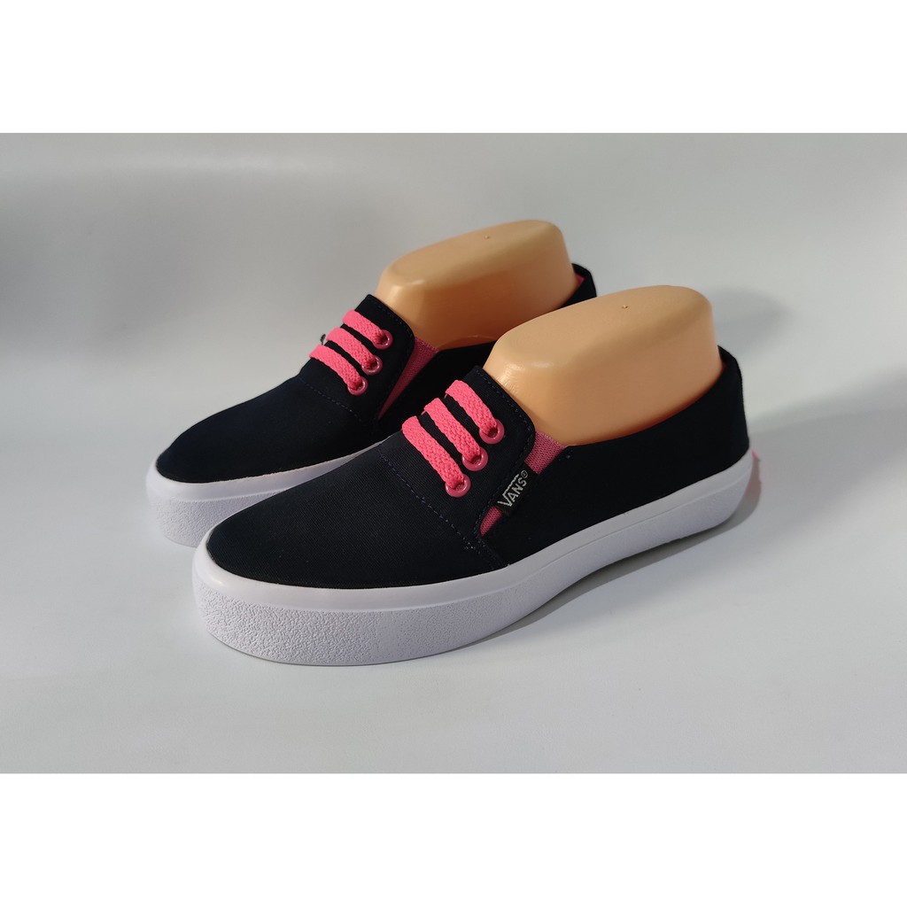 SEPATU WANITA SLIP ON 010_NAVI PINK.SEPATU SLIP ON WANITA.SEPATU KERJA.SEPATU SANTAI