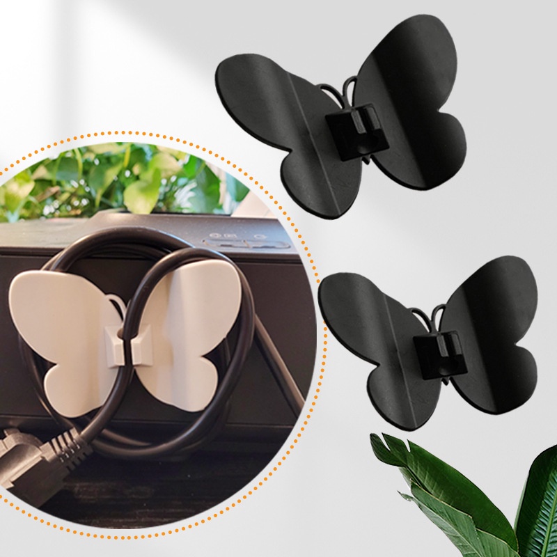 Klip Holder Kabel Listrik Model Butterfly Dengan Perekat Untuk Dapur