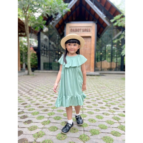 Dress Anak Loly Original Rayon Baju Anak Perempuan Super Premiuma