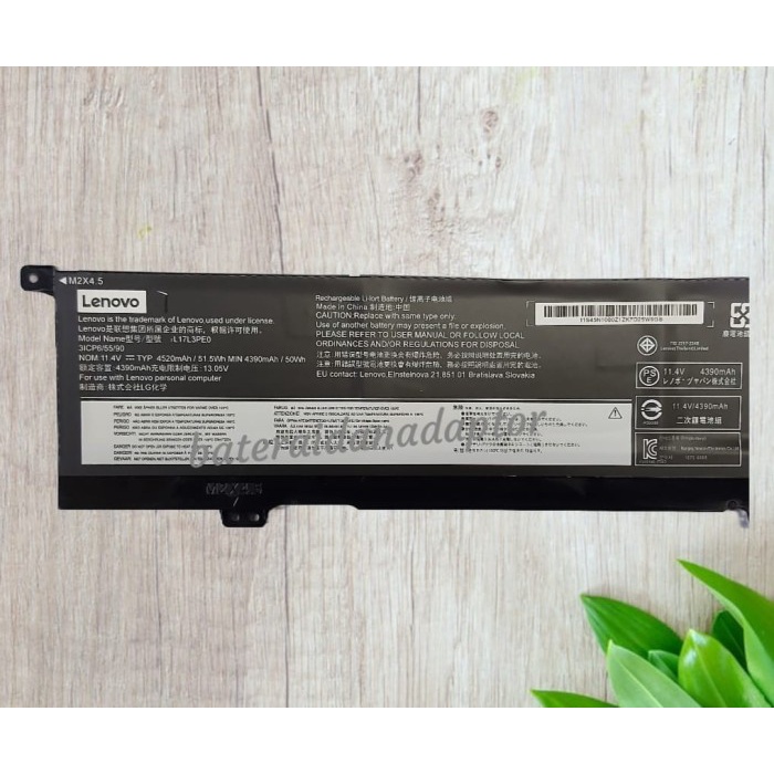 Baterai Lenovo Yoga 730-15ikb 730-15iwl L17L3PE0 L17C3PE0