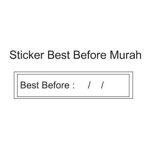 

Sticker best before murah