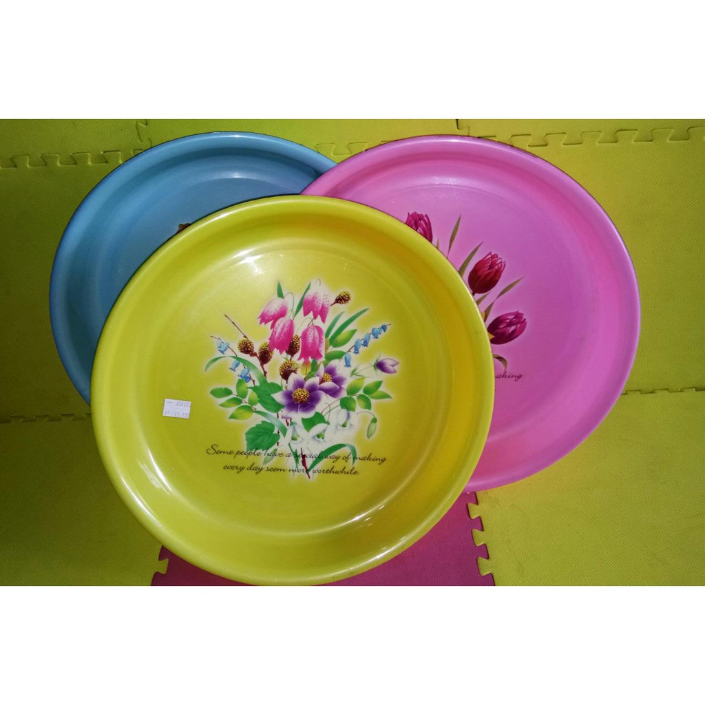 nampan bulat calista premium LY-178 / nampan bulat plastik warna murah